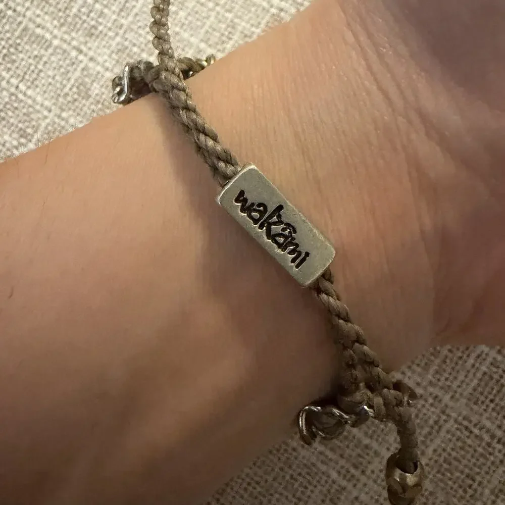 Wakami Strength braided Bracelet Ethically Handcrafted 10% Donated To Charity